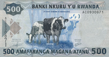 Banknoty Rwanda (Ruanda)