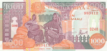 Banknoty Somalia (Somalia)