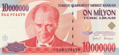 Banknoty Turkey (Turcja)