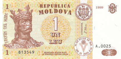 Banknoty Moldova (Mołdawia)