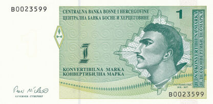 Banknoty Bosnia-Herzegovina (Bośnia Hercegowina)