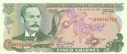 Banknoty Costa Rica (Kostaryka)