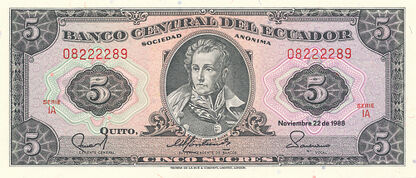 Banknoty Ecuador (Ekwador)