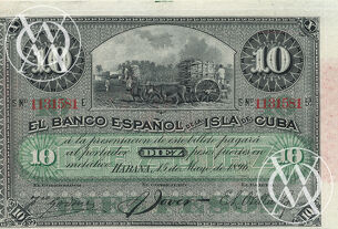 Cuba - Pick 49d - 10 Pesos - 1896 rok