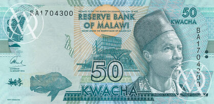 Malawi - Pick 58 - 50 Kwacha - 2016 rok