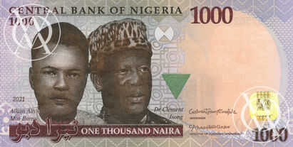Nigeria - Pick 36 - 1.000 Naira - 2021 rok