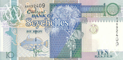 Seychelles - Pick 36 - 10 Rupees