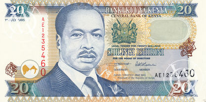 Kenya - Pick 32 - 20 Shillings - 1995 rok