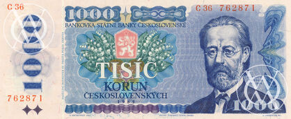 Czechoslovakia - Pick 98a - 1000 Korun - 1985rok