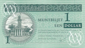 Suriname - Pick 155 - 1 Dollar