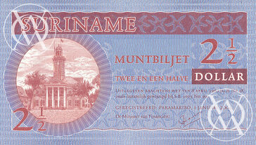 Suriname - Pick 156 - 2 1/2 Dollar