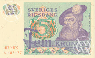 Sweden - Pick 51d - 5 Kronor - 1979 rok