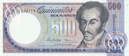 Venezuela - Pick 67f - 500 Bolivares