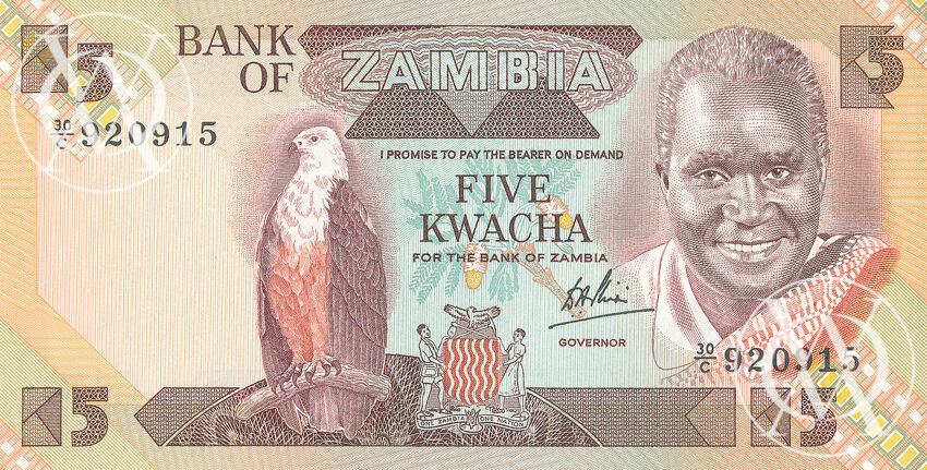 Zambia - Pick 25c - 5 Kwacha