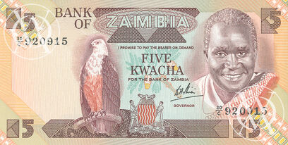Zambia - Pick 25c - 5 Kwacha