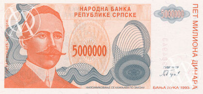 Bosnia Herzegovina - Pick 153 - 5.000.000 Dinara