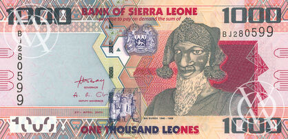 Sierra Leone - Pick 30a - 1000 Leones - 2010 rok