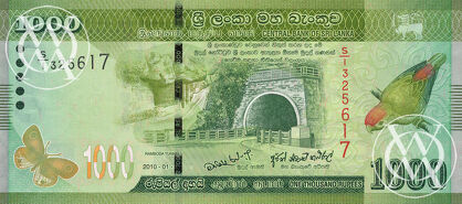 Sri Lanka - Pick 127a - 1.000 Rupees - 2010 rok