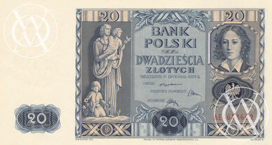 Poland - Pick 77 - 20 złotych - 1936 rok