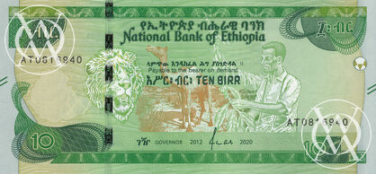 Ethiopia - Pick nowy - 10 Birr - 2020 rok