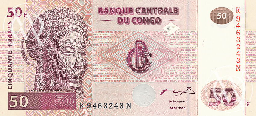 Congo Democratic Republic - Pick 91 - 50 Francs