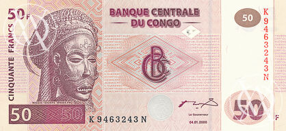 Congo Democratic Republic - Pick 91 - 50 Francs