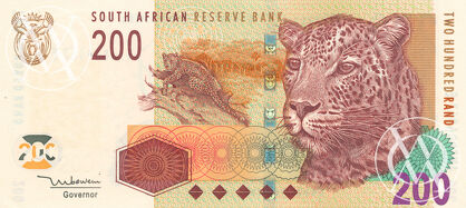 South Africa - Pick 132a - 200 Rand - 2005 rok