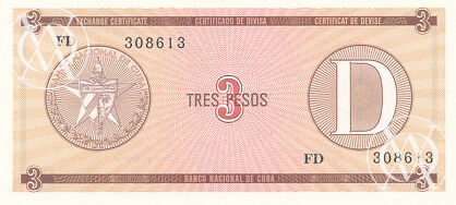 Cuba - Pick FX28 - 3 Pesos