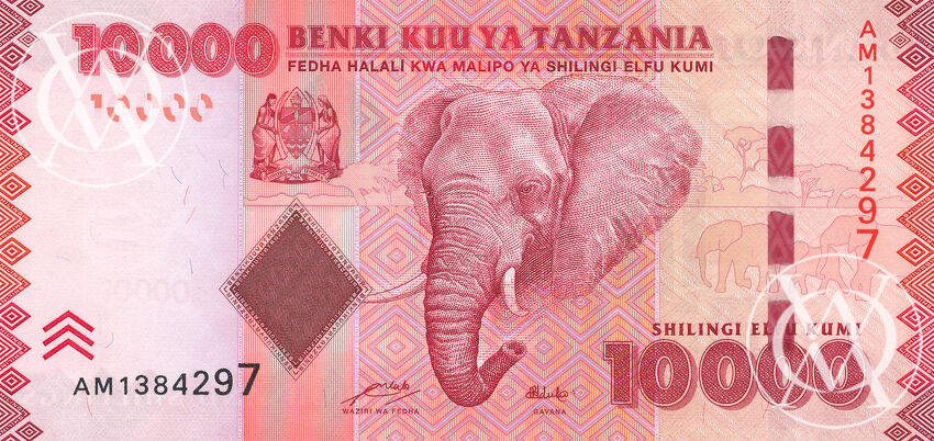 Tanzania - Pick 44a - 10.000 Shilingi - 2010 rok
