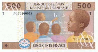 Congo - Pick 106Td - 500 Francs - 2002 rok