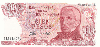 Argentina - Pick 302a - 100 Pesos