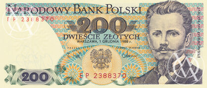 Poland - Pick 144c - 200 złotych - 1988 rok