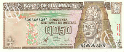 Guatemala - Pick 98 - 1/2 Quetzal