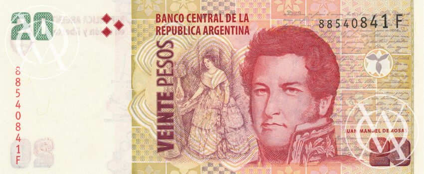 Argentina - Pick 355F - 20 Pesos - 2018 rok