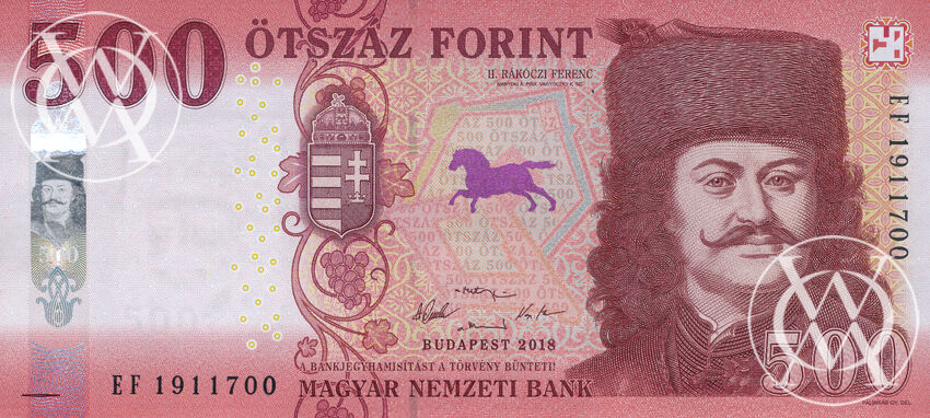 Hungary - Pick nowy - 500 Forint - 2018 rok