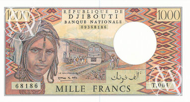 Djibouti - Pick 37e - 1.000 Francs - 1991 rok