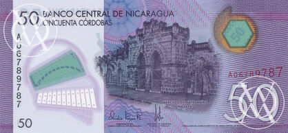Nicaragua - Pick 211 - 50 Cordobas - 2014 rok