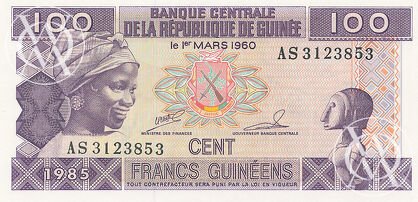 Guinea - Pick 30 - 100 Francs