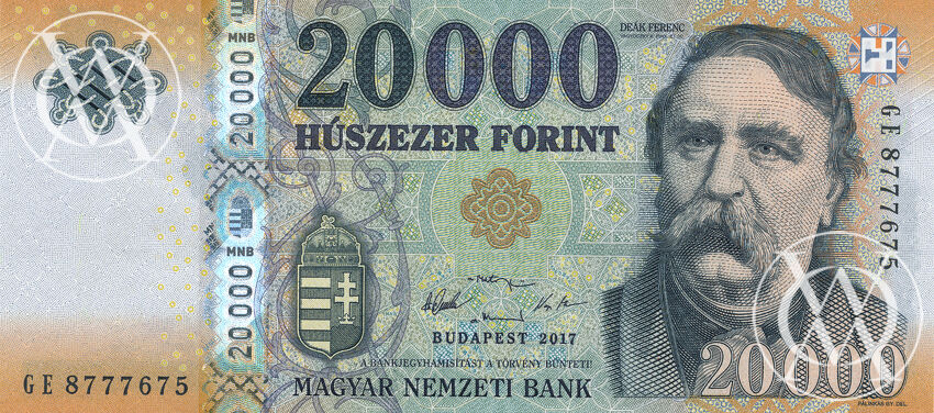 Hungary - Pick 207c - 20.000 Forint - 2017 rok