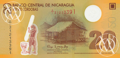 Nicaragua - Pick 202 - 20 Cordobas - 2007 rok