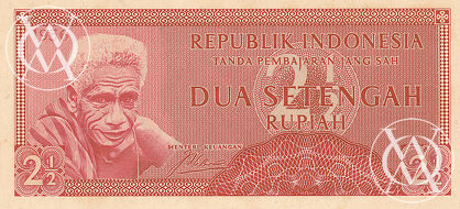 Indonesia - Pick 75 - 2 1/2 Rupiah