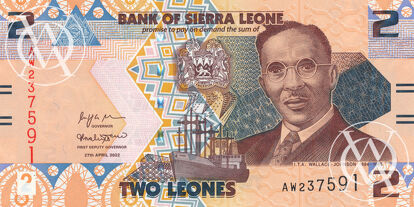 Sierra Leone - Pick W35 - 2 Leones - 2022 rok