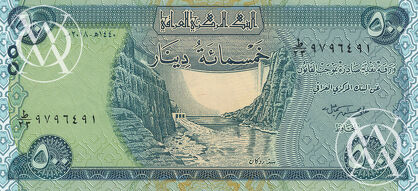 Iraq - Pick 98A - 500 Dinars - 2013-2105 rok