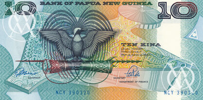 Papua New Guinea - Pick 9e - 10 Kina - 1981/1985 rok