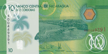 Nicaragua - Pick 209 - 10 Cordobas - 2014 rok
