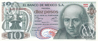 Mexico - Pick 63i - 10 Pesos