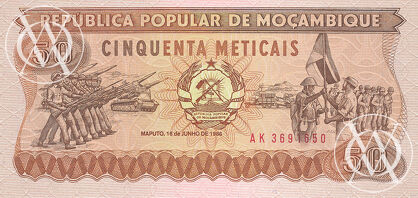 Mozambique - Pick 129 - 50 Meticais