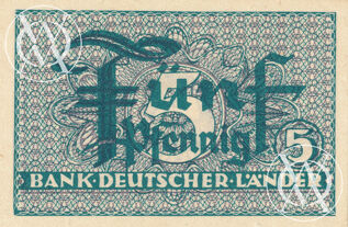 Germany Federal Republic - Pick 11 - 5 Pfennig - 1948 rok