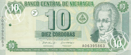 Nicaragua - Pick 191 - 10 Cordobas