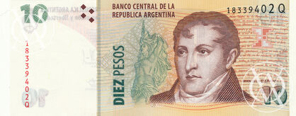 Argentina - Pick 354 - 10 Pesos